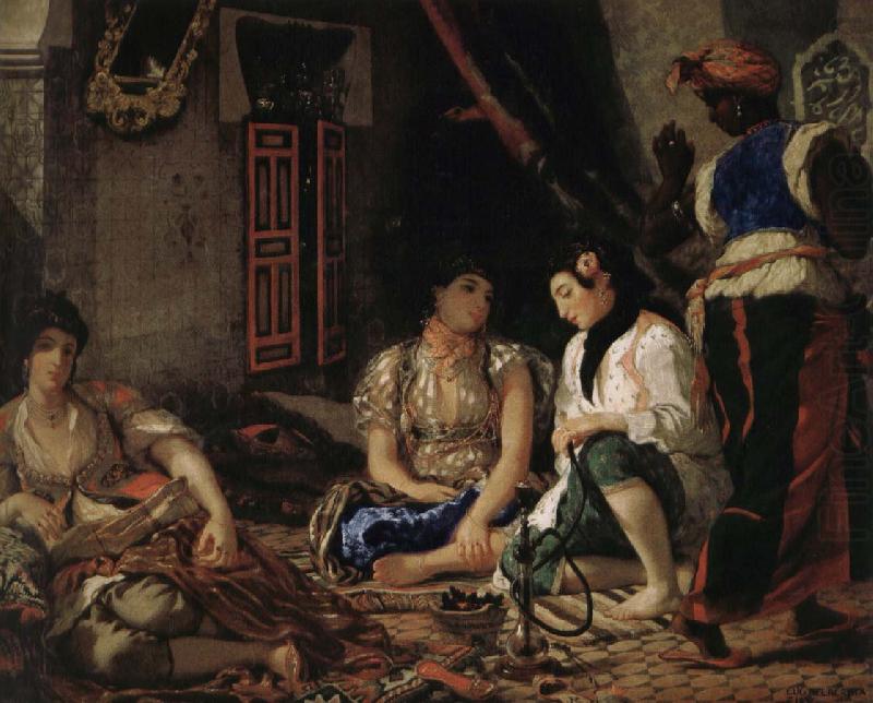 Women of Algiers in the room, Eugene Delacroix